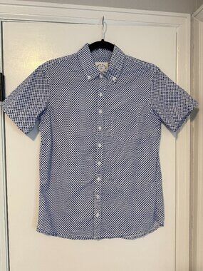 Kirrin Finch Ray Short Sleeve Shirt with Blue Suns pattern - Size 4